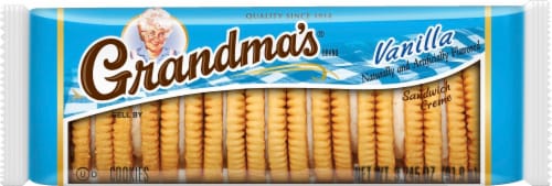Grandma's® Vanilla Sandwich Crème Cookies Perspective: left