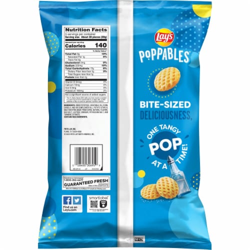Lay's® Poppables Sea Salt and Vinegar Potato Chips Perspective: left