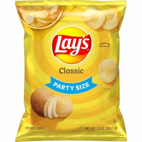 Lay's® Classic Potato Chips Party Size Perspective: left