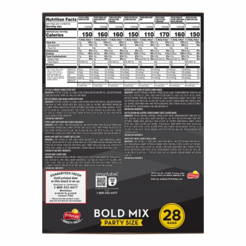 Frito-Lay® Bold Mix Snacks & Chips Variety Pack Perspective: left