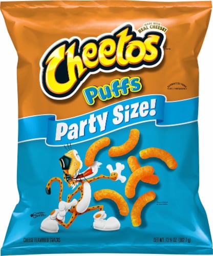 Cheetos® Cheese Puffs Chips Party Size Perspective: left