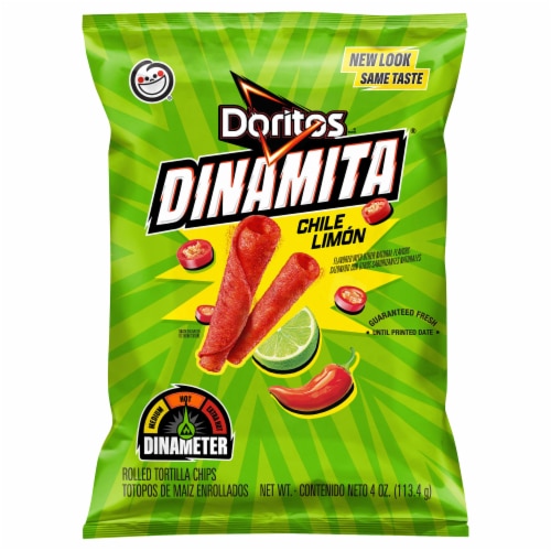 Doritos® Dinamita® Chile Limon Rolled Tortilla Chips Perspective: left