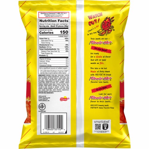Chester's® Flamin' Hot Fries Corn Chips Perspective: left