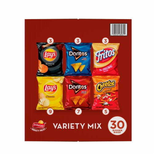 Frito-Lay Big Grab Variety Mix (30 Count) Perspective: left