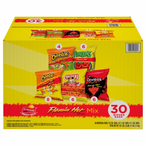 Frito-Lay® Flamin' Hot Mix Chips Variety Pack Perspective: left