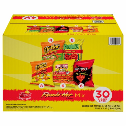 Frito-Lay® Flamin' Hot Mix Chips Variety Pack Perspective: left