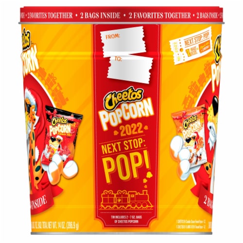 Cheetos® Flavored Popcorn Variety Tin Perspective: left