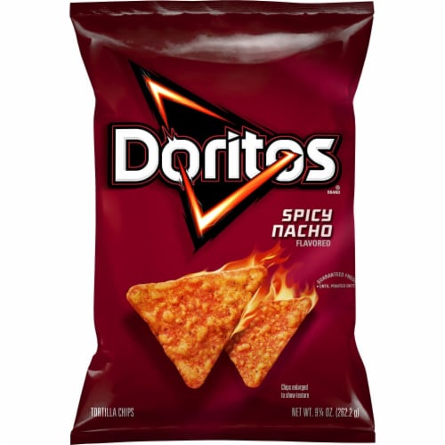 Doritos® Spicy Nacho Flavored Tortilla Chips Perspective: left