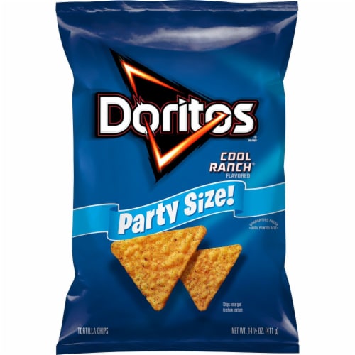 Doritos® Cool Ranch Flavored Tortilla Chips Party Size Perspective: left
