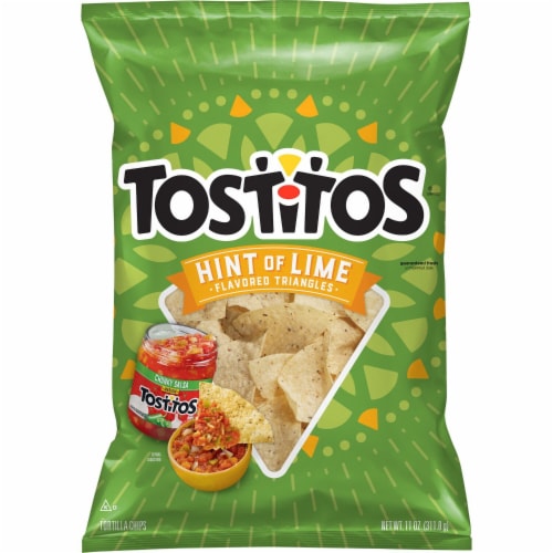 Tostitos® Hint of Lime Flavored Tortilla Chips Perspective: left