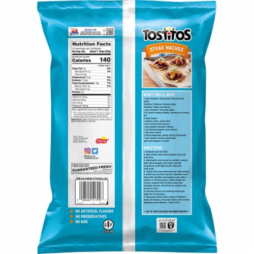 Tostitos® Original Restaurant Style Tortilla Chips Perspective: left
