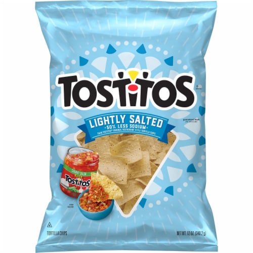 Tostitos® Lightly Salted Restaurant Style Tortilla Chips Perspective: left