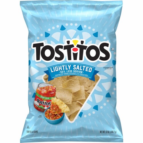Tostitos® Lightly Salted Restaurant Style Tortilla Chips Perspective: left