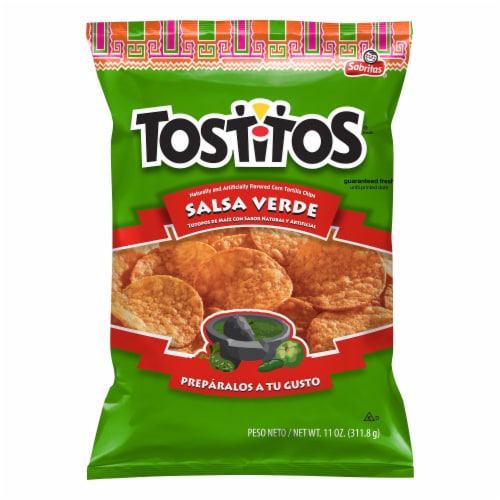 Tostitos® Salsa Verde Flavored Tortilla Chips Perspective: left
