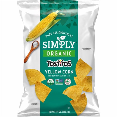 Tostitos® Simply Organic Yellow Corn Tortilla Chips Perspective: left