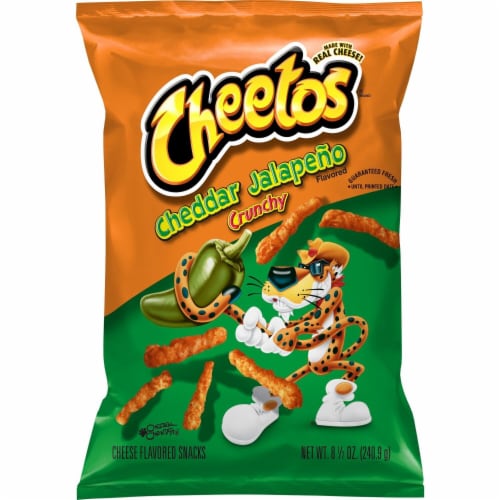 Cheetos® Crunchy Cheddar Jalapeno Chips Perspective: left