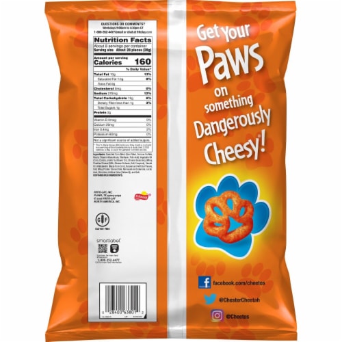 Cheetos® Cheese Paws Chips Perspective: left