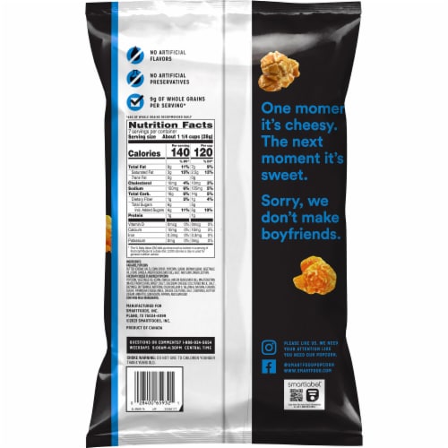 Smartfood® Caramel and Cheddar Popcorn Perspective: left
