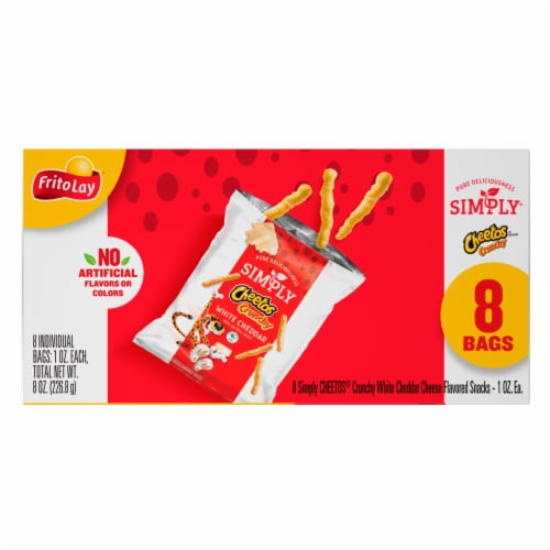 Cheetos Simply White Cheddar Snacks Pack Perspective: left
