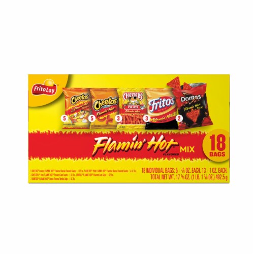 Frito-Lay® Flamin' Hot® Mix Chips Variety Pack Perspective: left