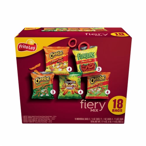 Frito-Lay® Fiery Mix Chips Variety Pack Perspective: left