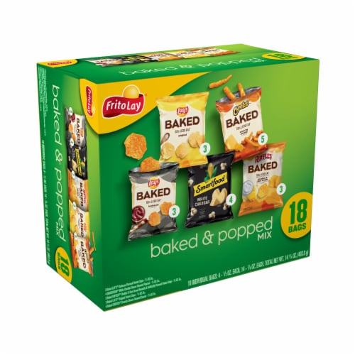 Frito-Lay® Baked and Popped Mix Chips Variety Pack Perspective: left