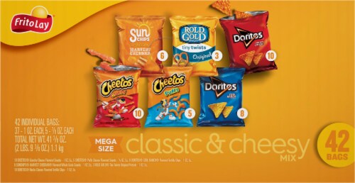 Frito Lay® Snacks Classic & Cheesy Mix Assorted Snack Bags Perspective: left