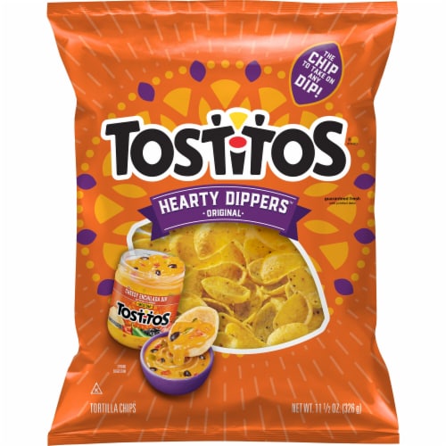 Tostitos® Hearty Dippers Original Tortilla Chips Perspective: left