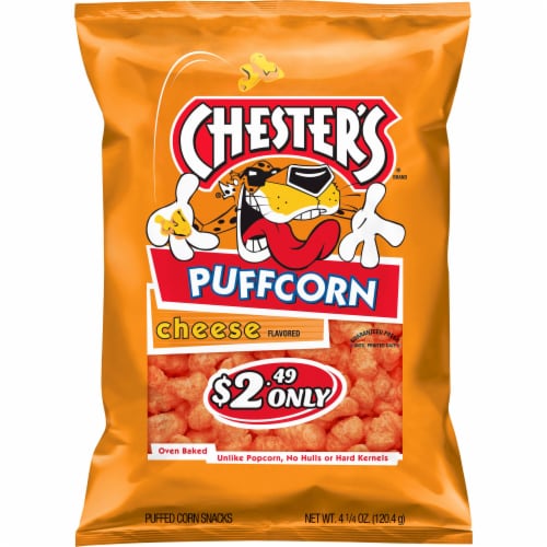 Chester's® Cheese Puffed Corn Chips Perspective: left