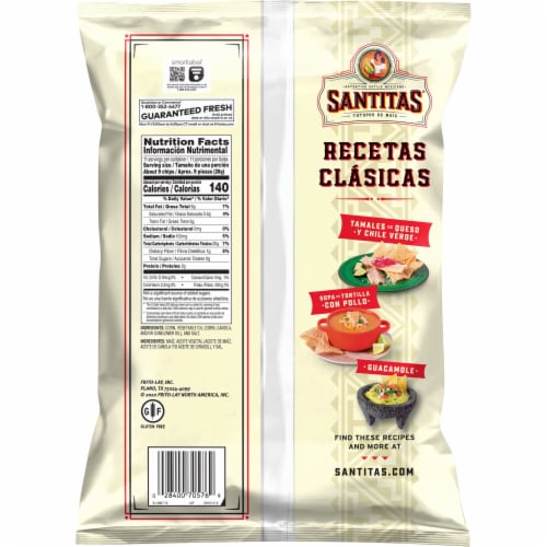 Santitas® White Corn Tortilla Chips Perspective: left