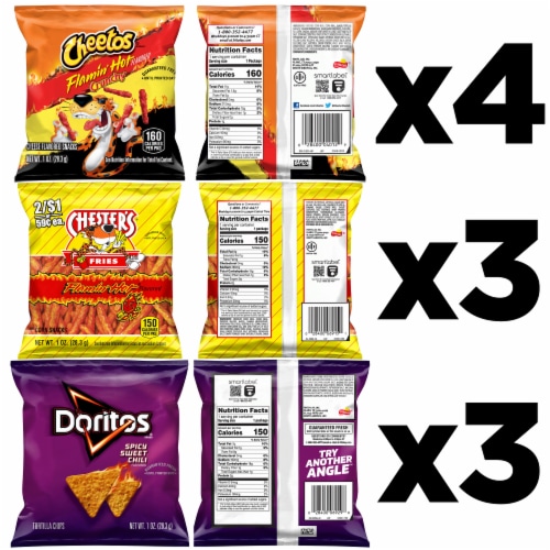 Frito-Lay Hot & Spicy Mix Variety Pack Perspective: left