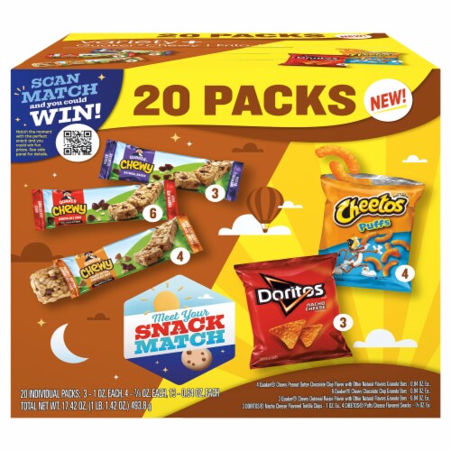 Frito Lay® Chips and Quaker® Chewy Granola Bars Variety Pack Perspective: left