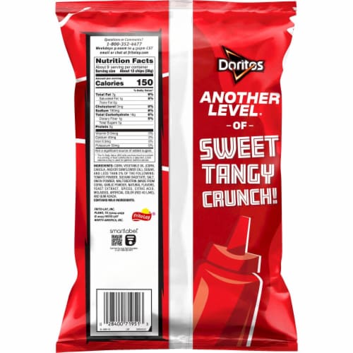 Doritos® Tangy Ketchup Tortilla Chips Perspective: left