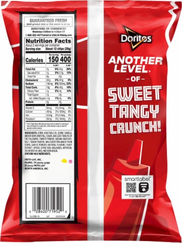Doritos® Tangy Ketchup Tortilla Chips Perspective: left