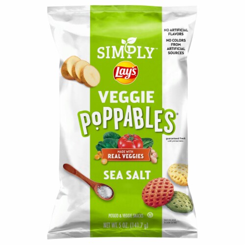 Simply™ Lay’s Veggie Poppables® Sea Salt Chips Perspective: left