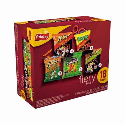 Frito-Lay® Fiery Mix Chips Variety Pack Perspective: left