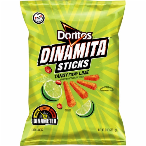 Doritos® Dinamita® Sticks Tangy Fiery Lime Corn Chips Perspective: left