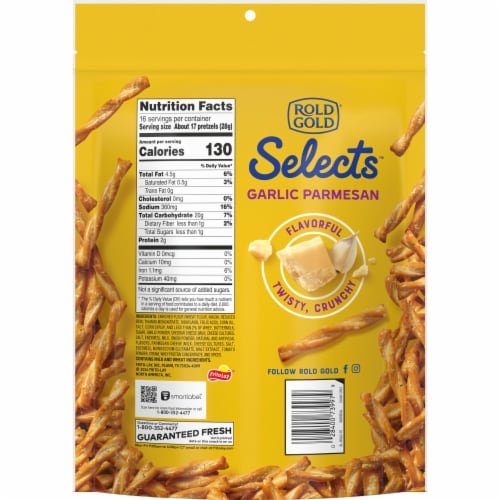 Rold Gold® Selects Garlic Parmesan Pretzels Twists Perspective: left