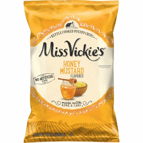 Miss Vickie's Honey Mustard Kettle Cooked Potato Chips Perspective: left