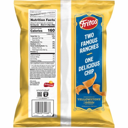 Fritos® Yellowstone™ Edition Ranch Corn Chips Perspective: left