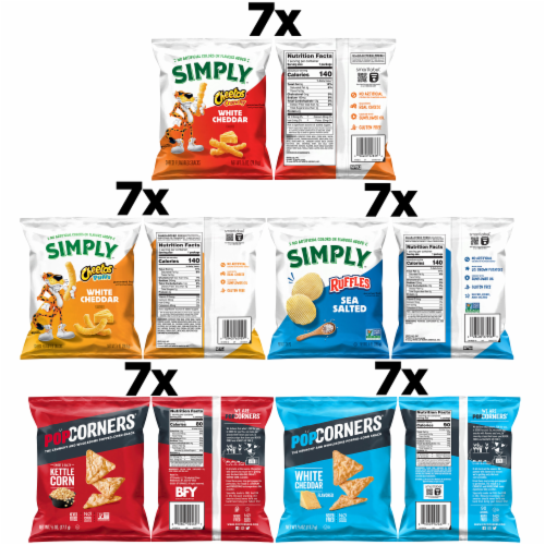 Simply® and PopCorners® Puffed & Popped Chips Variety Pack Perspective: left