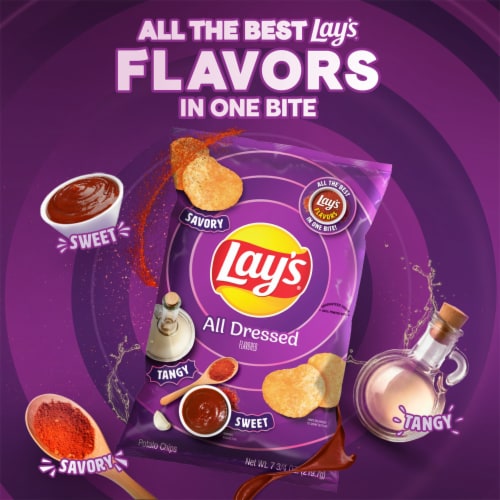 Lay's® All Dressed Potato Chips Perspective: left