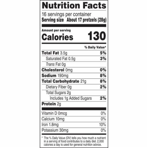 Rold Gold® Selects Auntie Anne's Cinnamon Sugar Flavored Pretzels Perspective: left