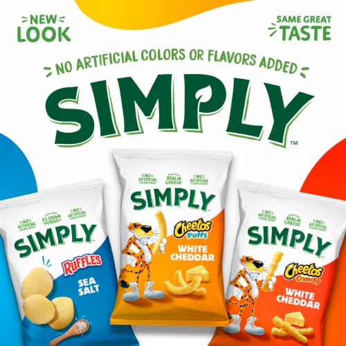 Simply™ Doritos® Zesty Cool Ranch® Flavored Tortilla Chips Perspective: left