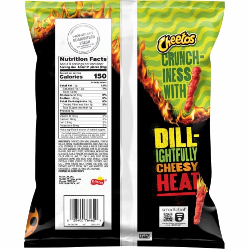 Cheetos® Flamin' Hot® Dill Pickle Crunchy Cheese Flavored Snacks Perspective: left