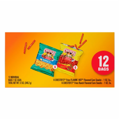 Chester's® Flamin' Hot® and Ranch Fries Variety Pack Perspective: left