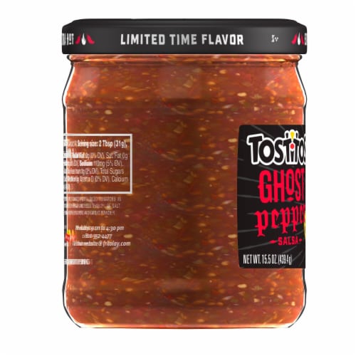 Tostitos® Extra Hot Ghost Pepper Salsa Dip Perspective: left