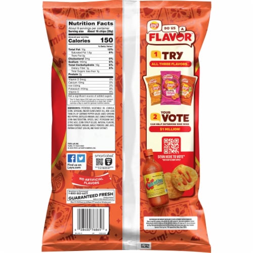 Lay's® Valentina & Lime Potato Chips Perspective: left