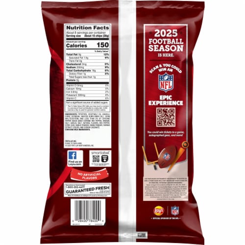 Lay's® Hot Sauce Potato Chips Perspective: left