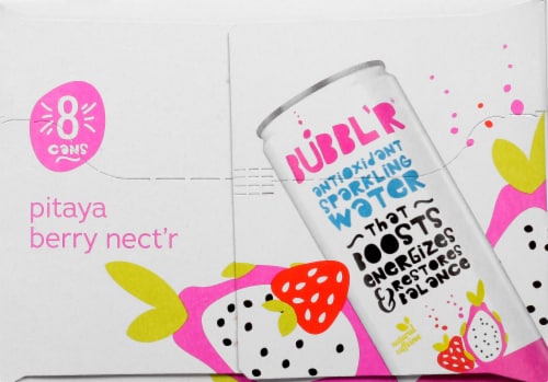 Bubbl'r Pitaya Berry Nect'r Sparkling Water Perspective: left